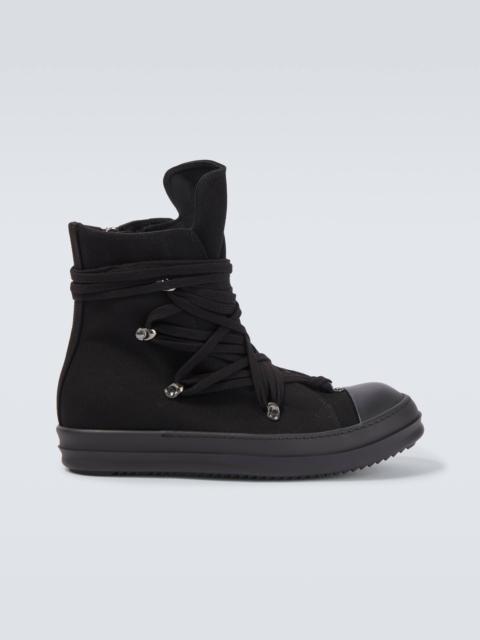 Rick Owens Megalace canvas sneakers