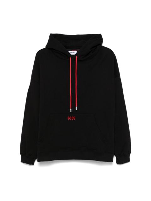 raised-logo hoodie