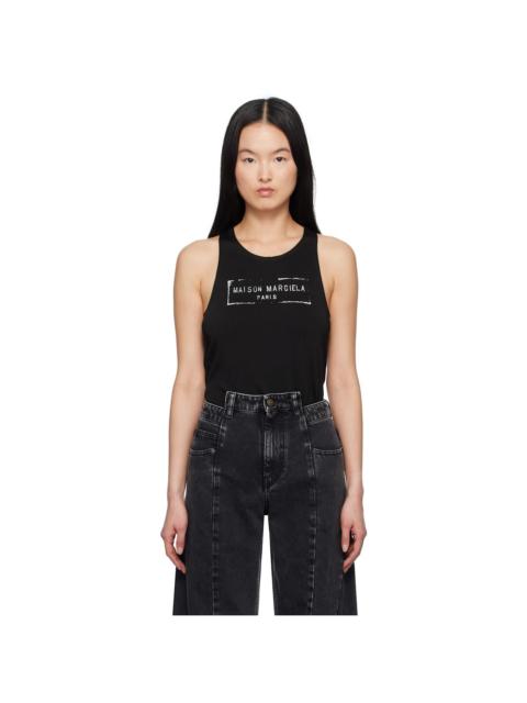 Maison Margiela Black Logo Tank Top