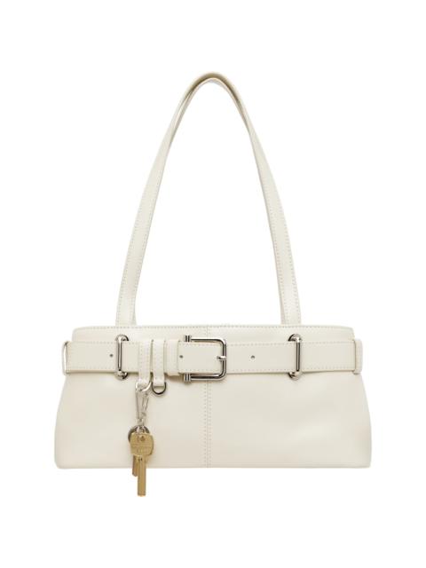 OSOI Off-White Shoulder Brocle Mini Bag