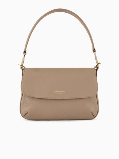 GIORGIO ARMANI Small la Prima Soft bag in pebbled leather