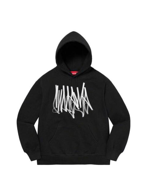 Supreme Supreme Tag Hooded Sweatshirt 'Black White' SUP-FW22-748