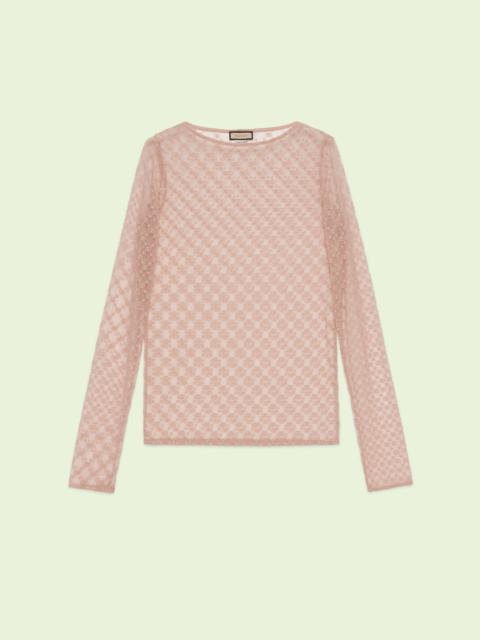 GUCCI GG star tulle top