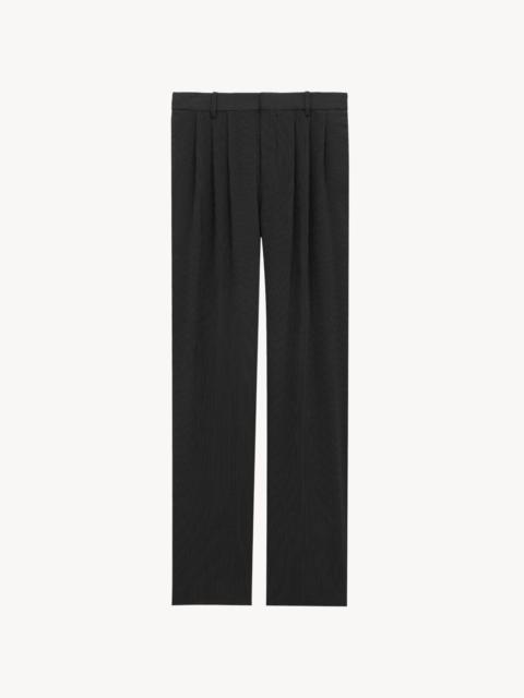 BAGGY PANTS IN STRIPED CANVAS
