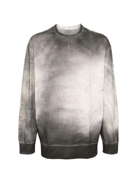 Yohji Yamamoto washed-effect cotton sweatshirt