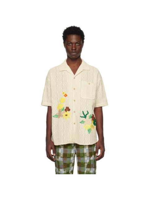 Andersson Bell White Floral Shirt