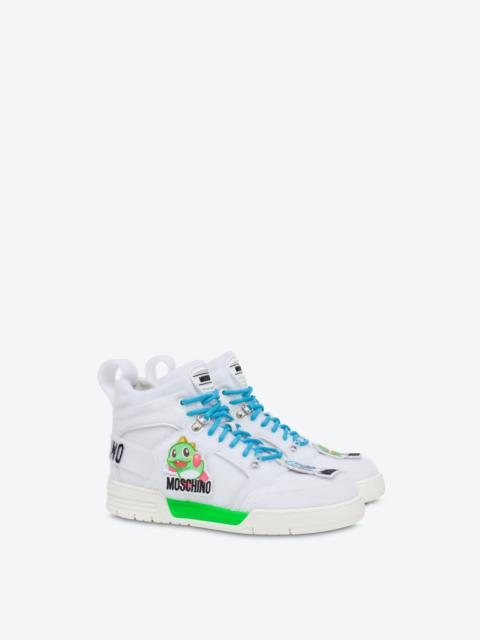 Moschino CHINESE NEW YEAR STREETBALL HIGH-TOP SNEAKERS