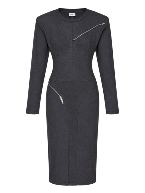 VAQUERA Zipper Knit Dress