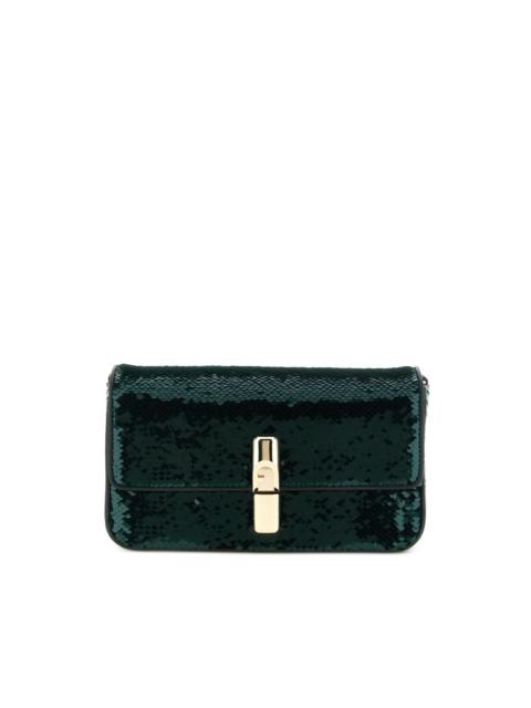 FURLA small Iride sequined flap cross-body bag