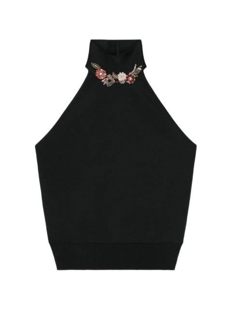 Givenchy embellished halterneck top