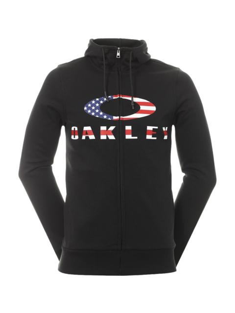 OAKLEY Bark Full Zip Hoodie "Black / American Flag" 461643 01V
