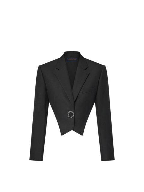 Louis Vuitton Jewel Button Cropped Blazer