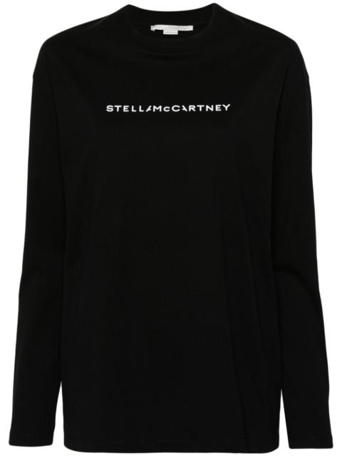 Stella McCartney logo-print long-sleeve top