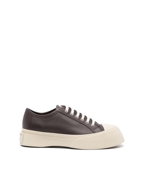 lace-up leather sneakers