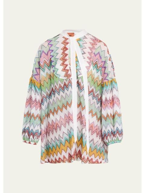 Missoni Chevron Knit Mini Dress Coverup