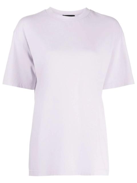 We11done Purple Basic 1506 Logo T-Shirt