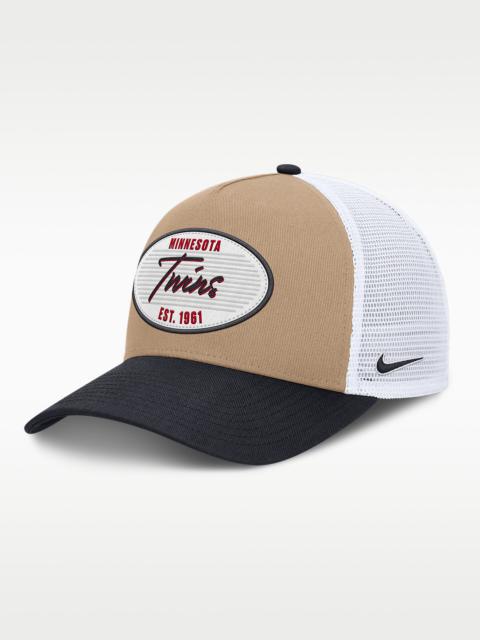 Nike Minnesota Twins Rise Men's Nike MLB A-Frame Trucker Adjustable Hat
