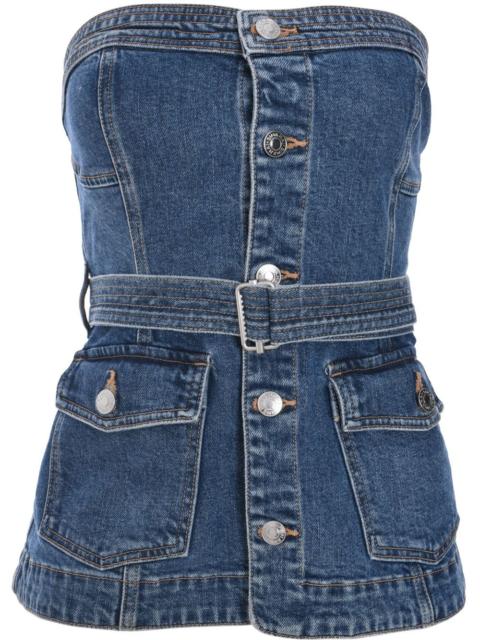 SIMKHAI Cyan bustier top