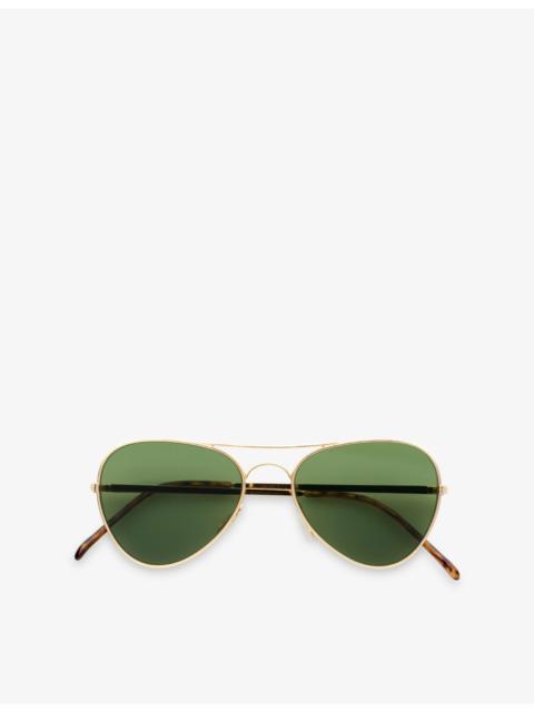 RETROSUPERFUTURE 8000 Martini 8M3 Aviator-Frame Metal Sunglasses