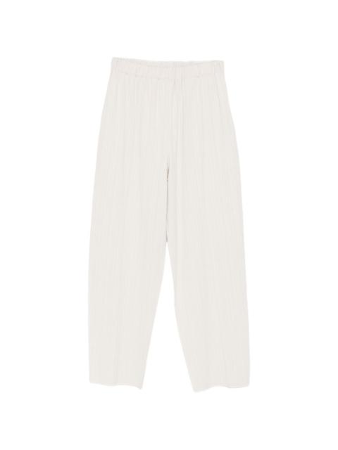 ISSEY MIYAKE pleated cropped trousers