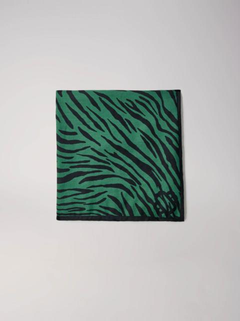 maje Zebra print scarf