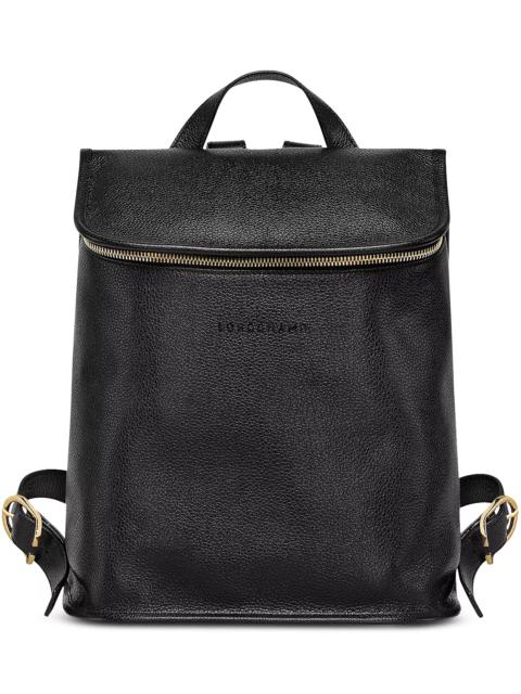 Le Foulonné Top Zip Leather Backpack