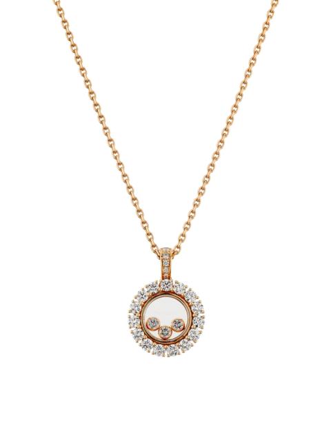 Chopard Women's Happy Diamonds 18K Rose Gold & 0.89 TCW Diamond Pendant Necklace - Rose Gold