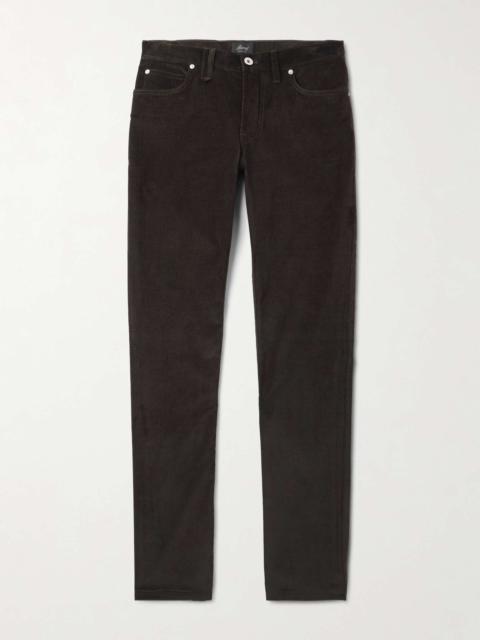 Slim-Fit Stretch-Cotton Corduroy Trousers