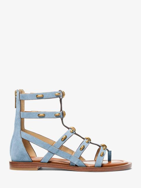 MICHAEL KORS Noa Studded Suede Gladiator Sandal