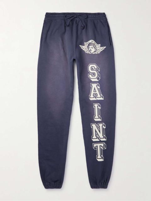 Collegiate Tapered Logo-Print Cotton-Jersey Sweatpants