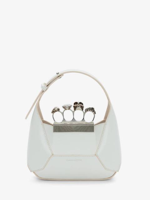 Alexander McQueen Women's The Jewelled Hobo Mini Bag in Ivory