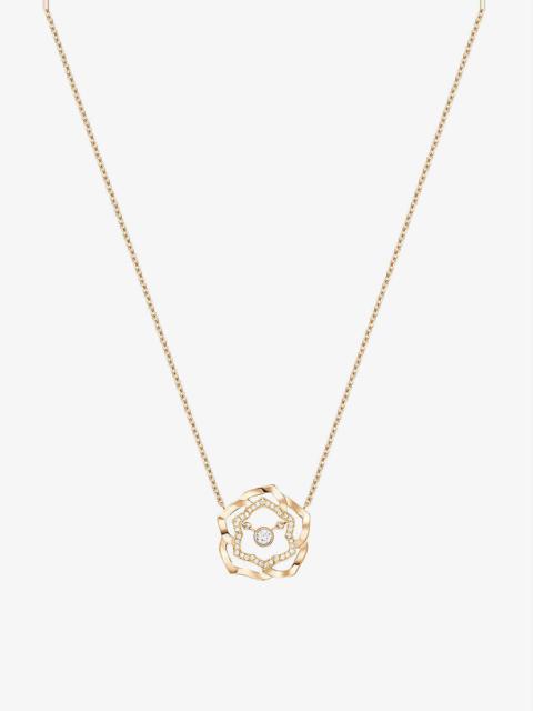 Piaget Rose 18ct rose-gold and 0.21ct brilliant-cut diamond pendant necklace