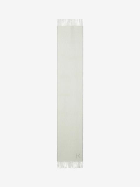 KENZO K Logo cashmere scarf