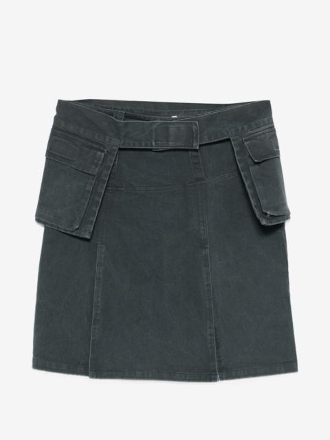 HALFBOY®️ belted cargo mini skirt