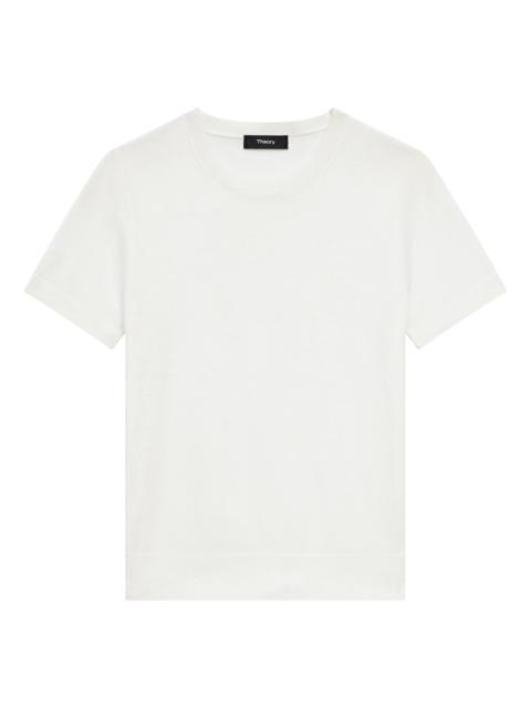 Theory Women's Basic Merino Wool T-Shirt - New Ivory