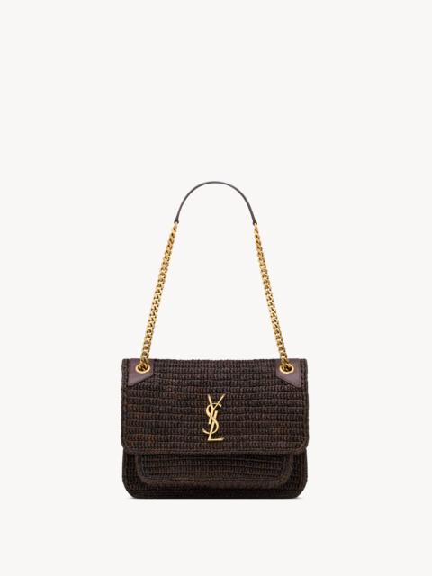 SAINT LAURENT NIKI MEDIUM IN RAFFIA