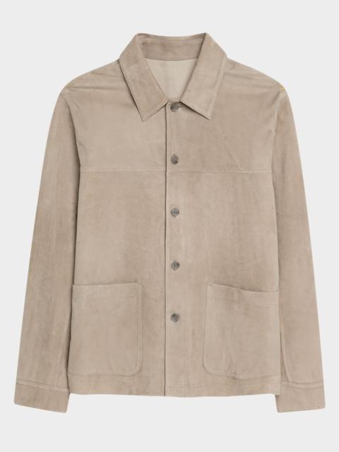 Vince Men's Suede Shirt Jacket