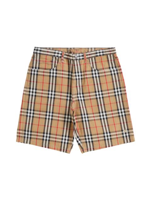 Supreme Supreme Burberry Denim Short Beige