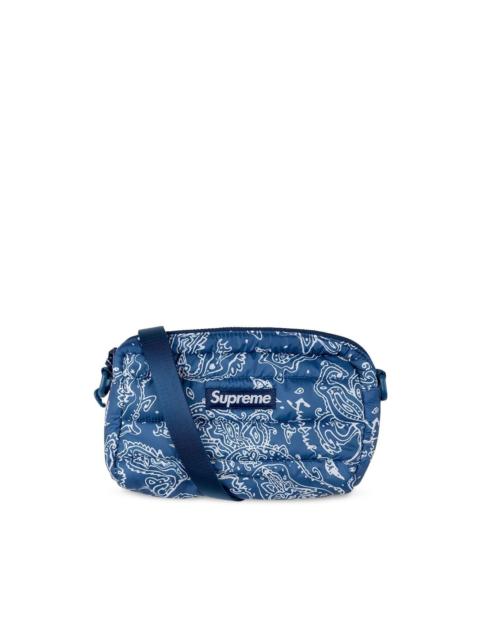 Supreme Puffer logo-patch crossbody bag