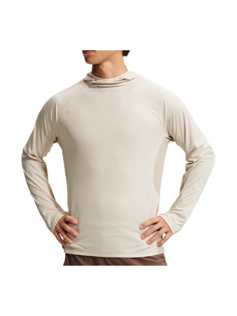 Nike Nike x ACG Solar Chase Dri-FIT UV Protection Hooded T-Shirt 'Light Orewood Brown Cream II Summit Whi