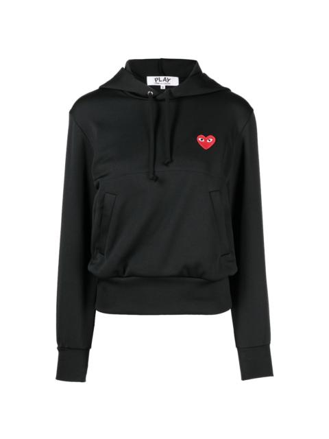 heart-patch hoodie