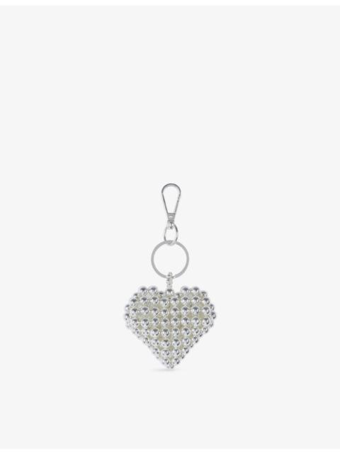The Kooples Heart-Shaped Metal Bag Charm