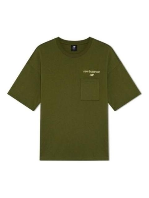 New Balance Logo Print T-Shirt 'Green' AMT22353-GEH