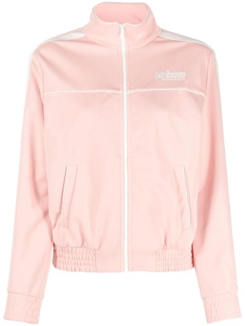 Sporty & Rich logo-embroidered zip-up jacket