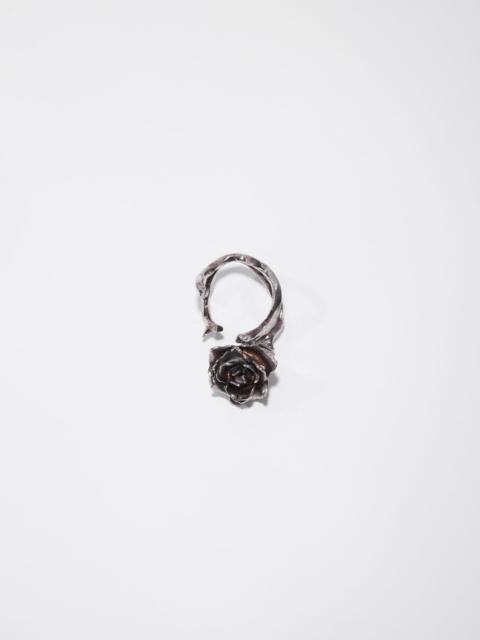 Acne Studios Rose ring - Antique Silver