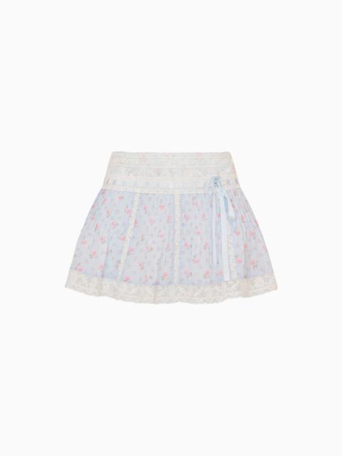 Solena Floral Cotton Mini Skirt