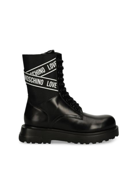 logo-print boots