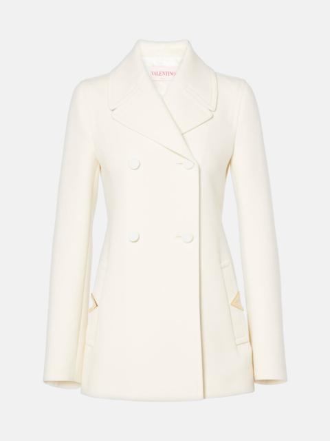 Valentino Wool-blend crêpe blazer