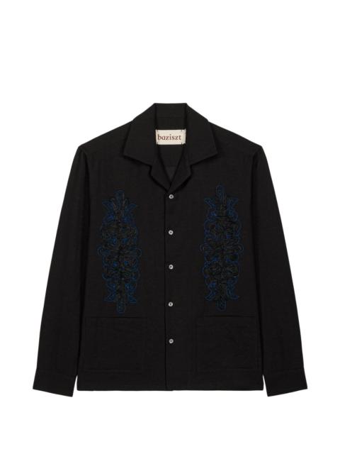 baziszt Duke floral-embroidered shirt