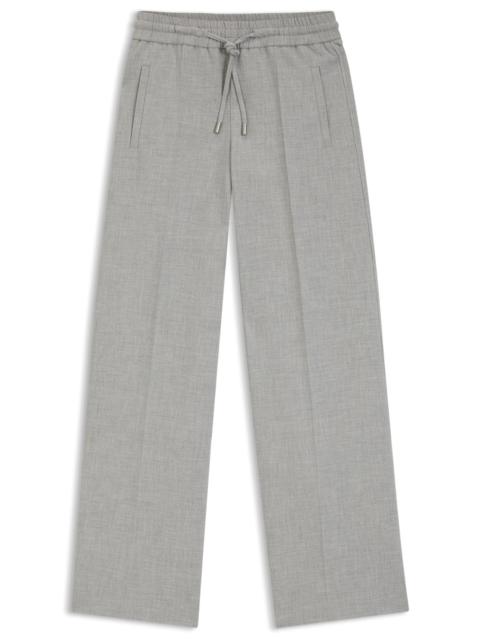 BOSS OVERSIZED-FIT TROUSERS IN STRETCH TWILL
